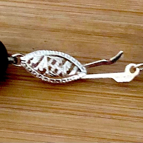 $172  14K Yellow Gold Clasp Estate Necklace with 14K Beads  Marked 14K DM 585 - Picture 5 of 6